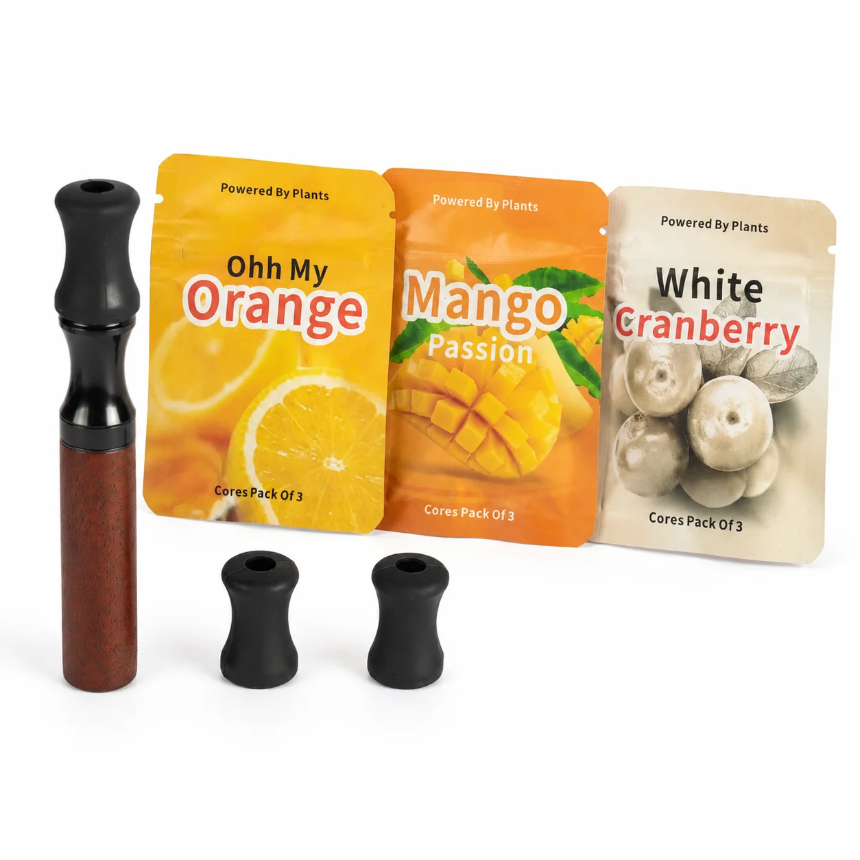 Wooden Aromatherapy Inhaler Stick Nicotine-Free Quit Smoking Aid with Fruit Flavor Cores Smokeless Oral Inhaler Stop Smoking view 2