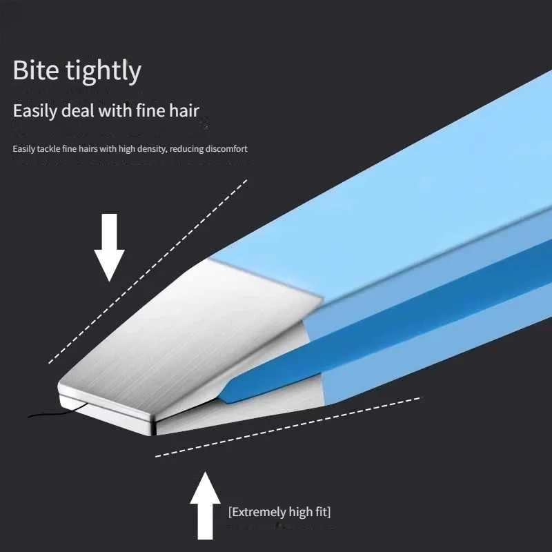 2/4 قطعة ملقط الحاجب الملونة الشعر الجمال غرامة الشعر مجتذب الفولاذ المقاوم للصدأ مائل العين الحاجب كليب إزالة أدوات ماكياج