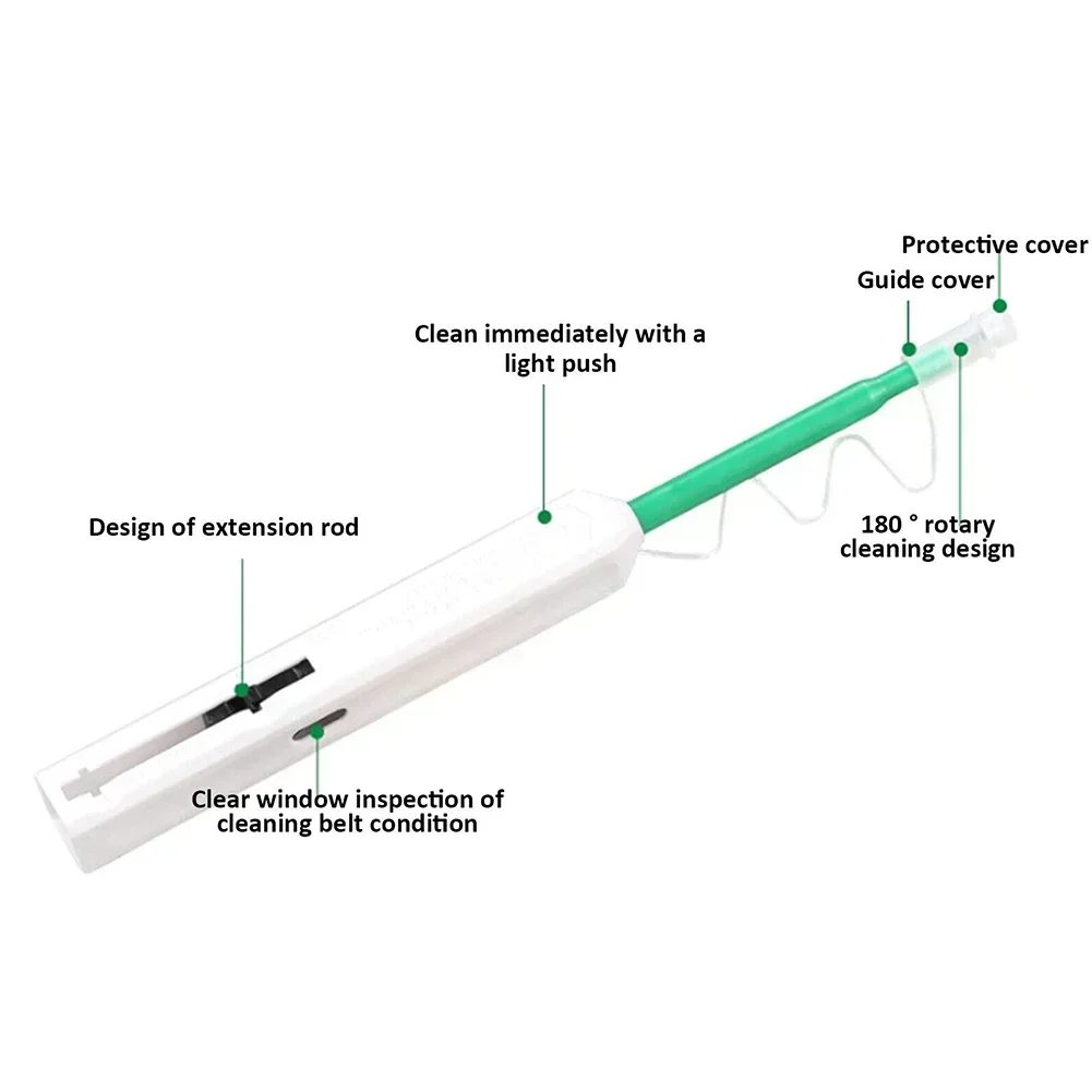 Measurement Fiber Cleaner Antistatic Resin Cleaning Pen Fiber Optic For SC ST FC E2000 One-Click FC ST Connectors