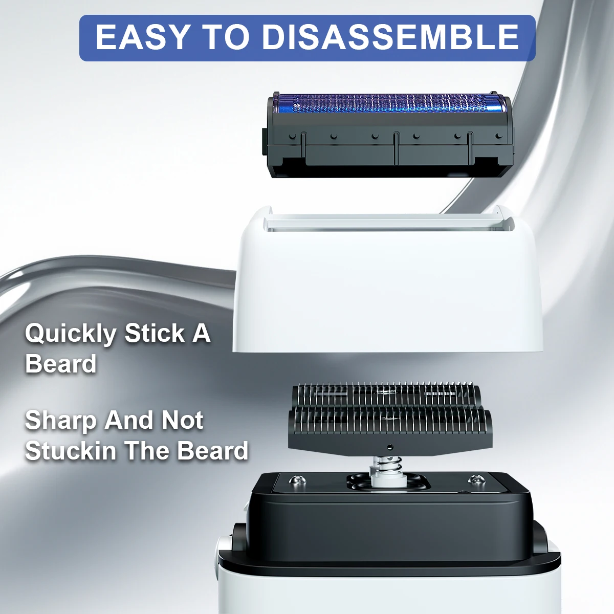 ROSYOUS-Afeitadora profesional RS620 de 10000RPM, doble lámina para hombres, recortadora de barba, Máquina para cortar cabello profesional