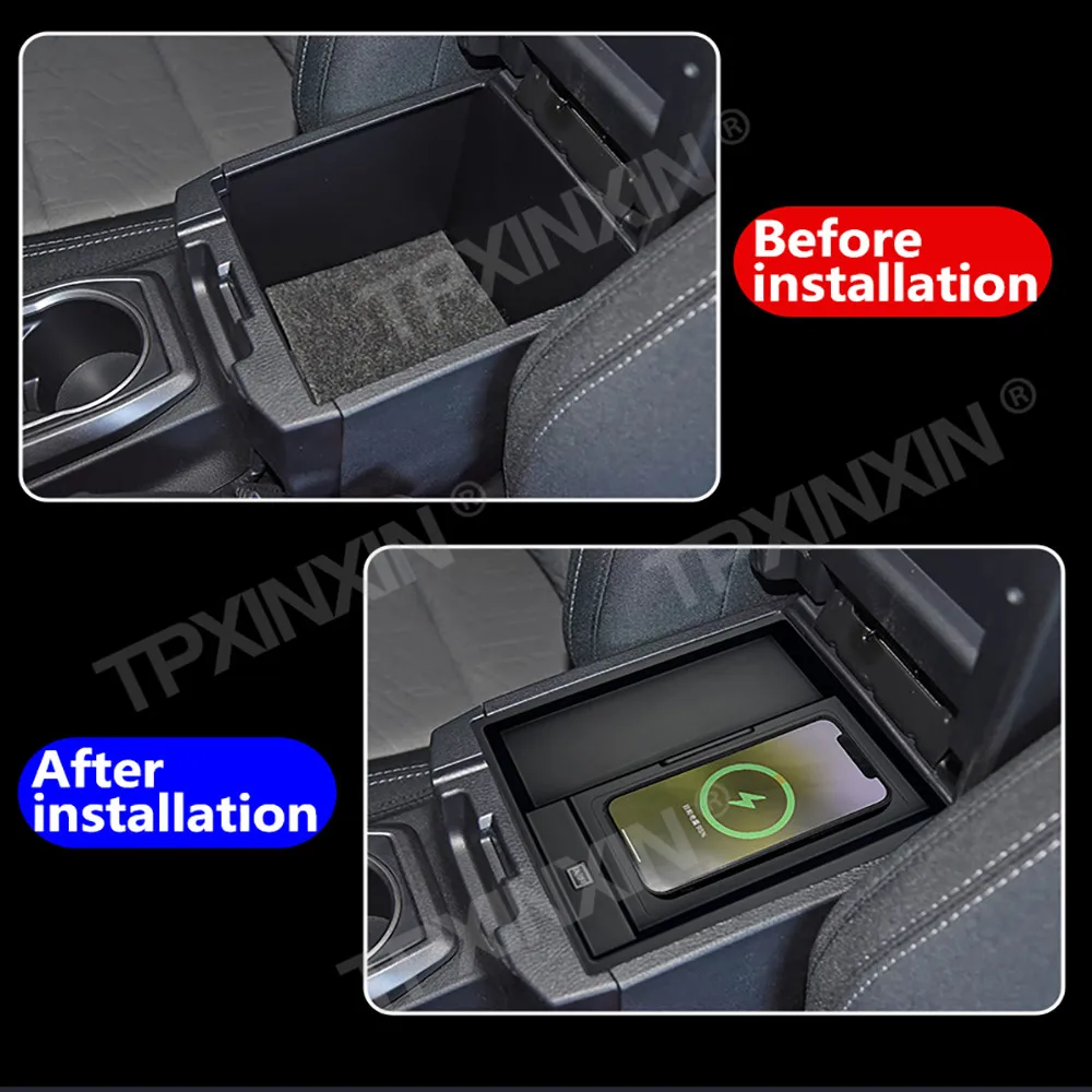 For Toyota Tacoma 2020-2025 Quick QI Car Wireless Charger Fast Charging Intelligent Infrared Mobile Phone Dashboard