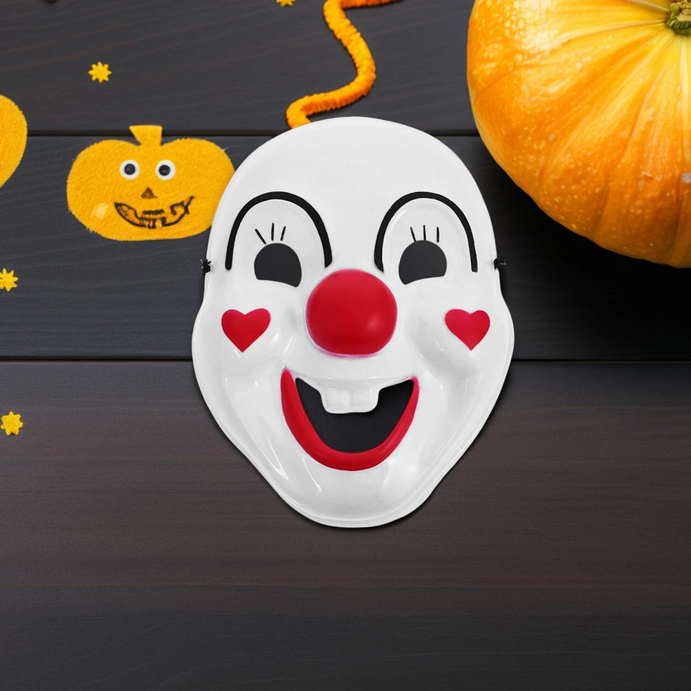 

Party Clown Mask Costume Accessories Creepy Kids Plastic Adult Halloween for Men