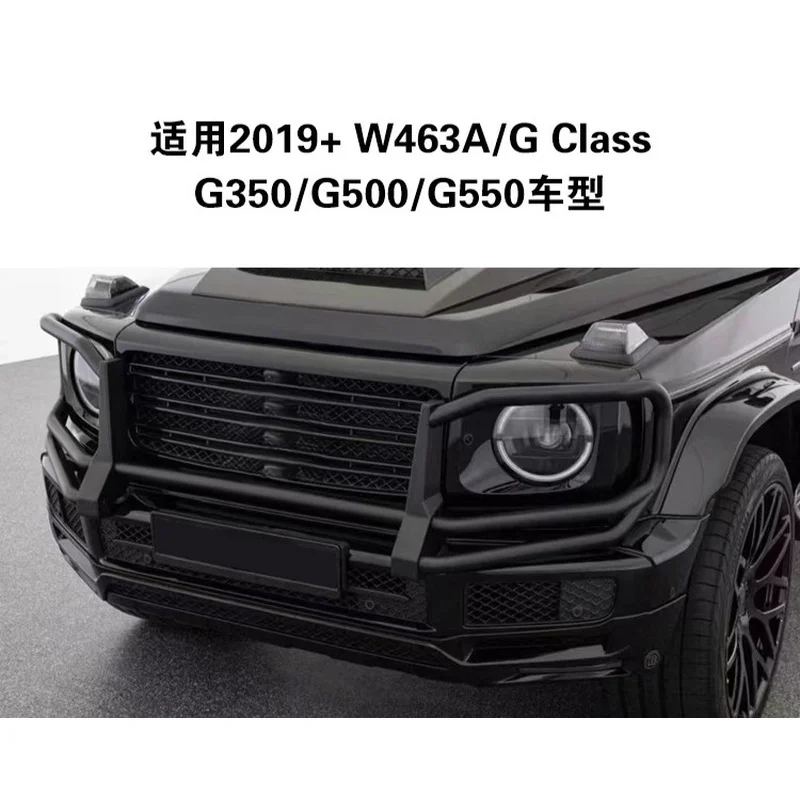 Style Metal Front Bull Bar MB G-Class W463A G63, Front Bumper Guard Protector, Bolt-On Modification Parts