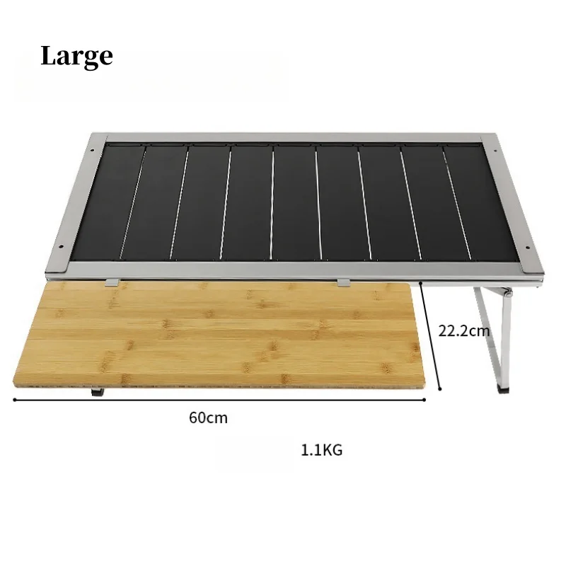 Camping IGT Table Extension Plate Portable Bamboo Board IGT Table Accessories Outdoor IGT Table Top