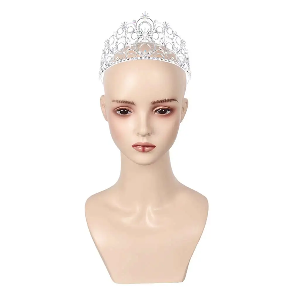 Glinda-Couronne de Déguisement du Film Méchant pour Femme Adulte, Vêtement de Sauna pour Halloween, Carnaval, Costume de ix, Accessoires Cadeaux