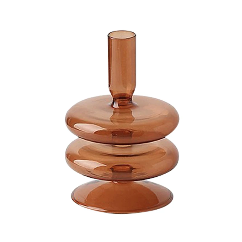 

glass candle holder creative living room desktop light luxury high value decoration vase ornament