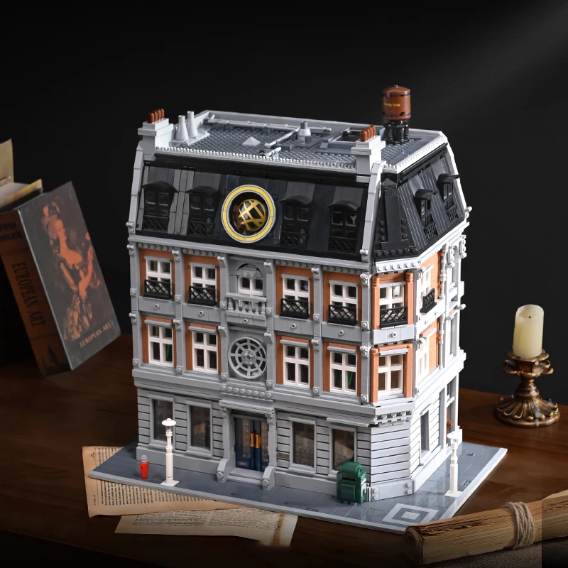 6564 pièces film Sanctum Sanctorum maison blocs de construction modulaires vue sur la ville appartement Architecture brique modèle Kit adulte enfant cadeaux