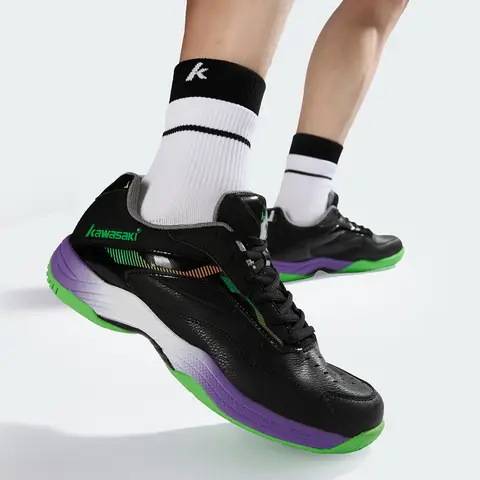 가와사키 배드민턴화 2025 신상 K4B50-C32011 남녀공용 테니스화 안티토션 쿠셔닝 테니스화