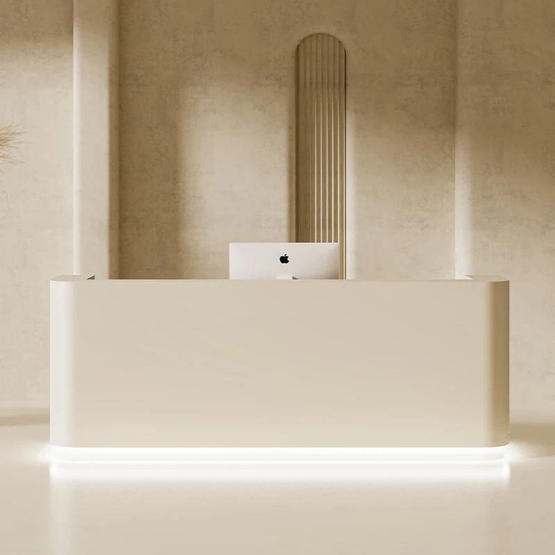 

Executive Aesthetic Reception Desks Welcome Display White Reception Desks Design Salon Comptoire Accueil Commercial Furniture