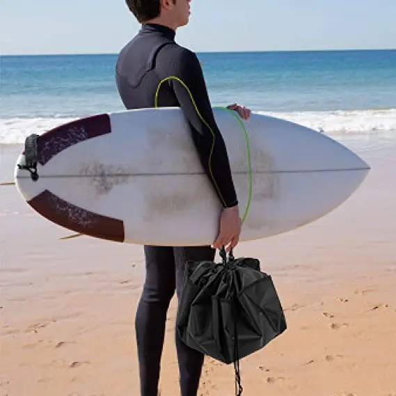 Surf Bag Surf Accessories Wetsuit Bag Diving Wetsuit Changing Mat Swimming Drawstring Beach Foldable Storage Waterproof Dry Bag