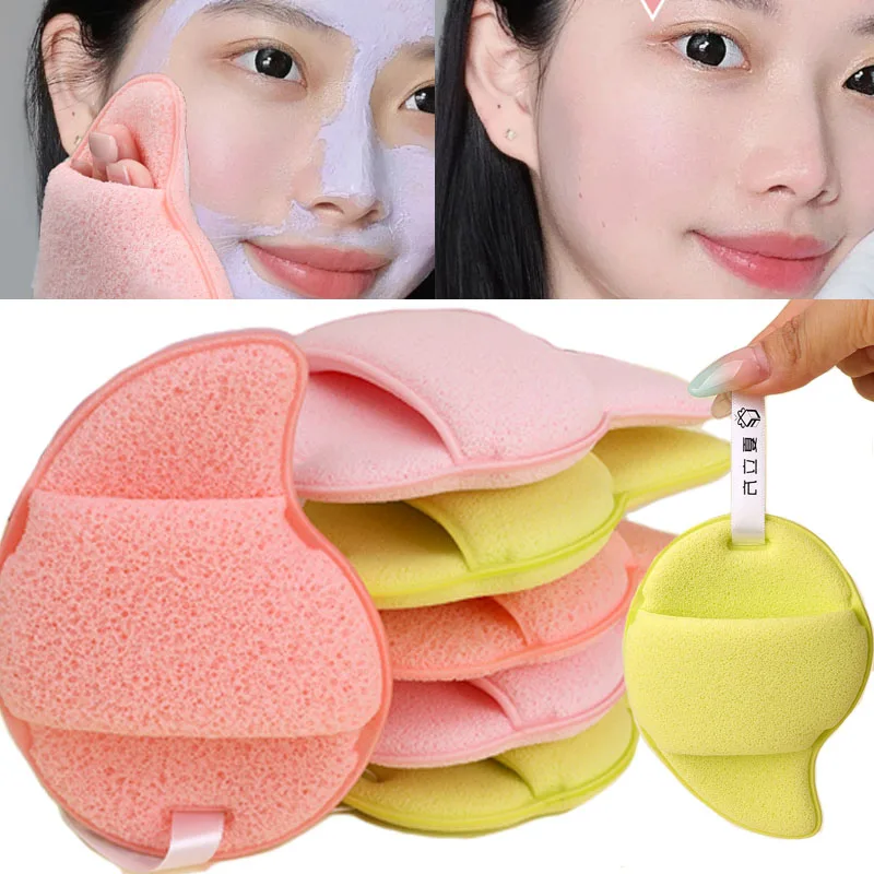 

Mango Shape Cleansing Puff Exfoliating Blackhead Removal Mud Mask Face Wash Sponge Makeup Remover Foam Sponge Face Clean Pads