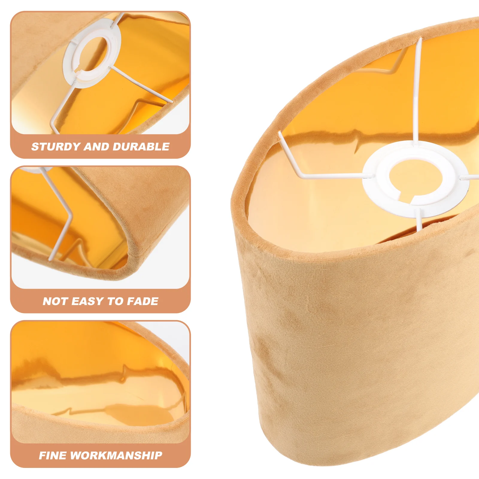 Abajur oval simples acessório de luz abajur delicado tons de cabeceira para chão