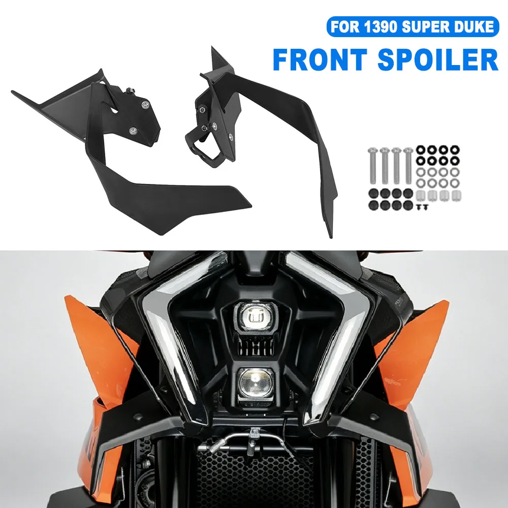For 1390 SUPER DUKE SUPERDUKE R EVO 2024 2025 Motorcycle Naked Front Downforce Spoiler Frontal Aerodynamic Winglet Accessories