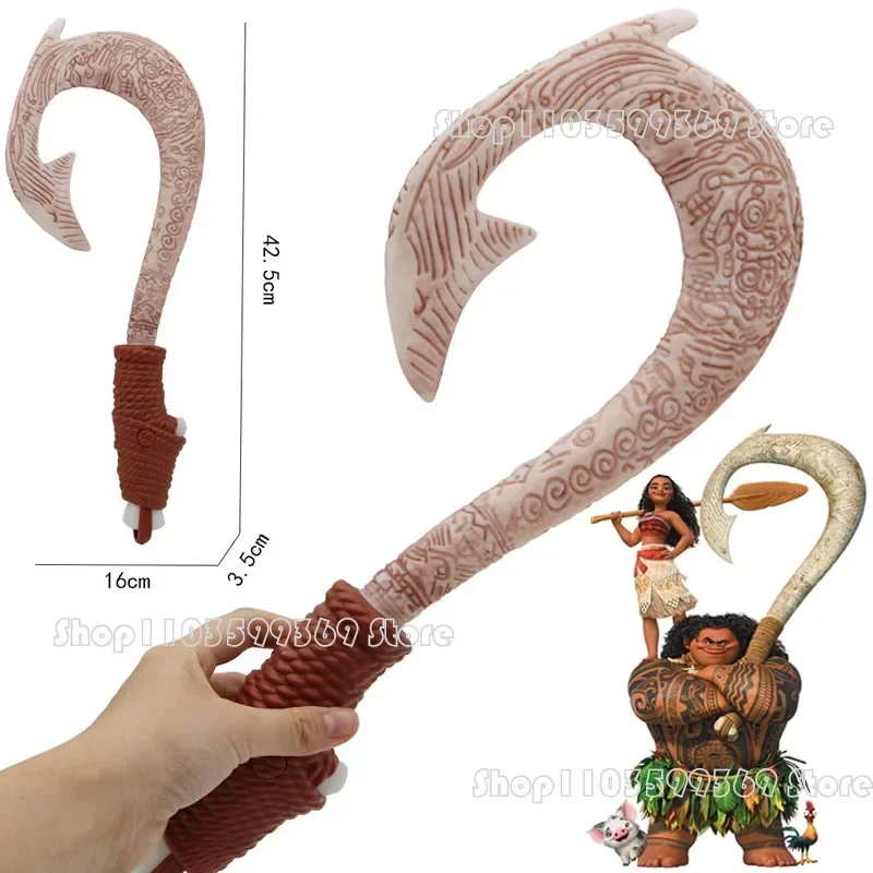 

Disney Maui Fish Hook Knife Movie Moana Children Cosplay Maui Fish Hook Knife Prop Cartoon Christmas Gift Toy Kid