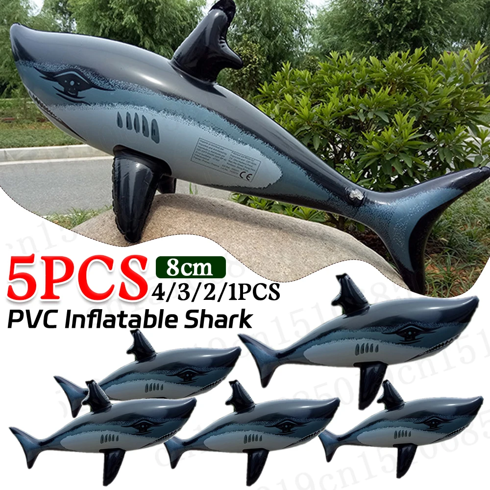 Floating Shark Kids Adults Inflatable Float Toy Water Swimming Pool Float Whale Fish Animals Toys Pool Accessories