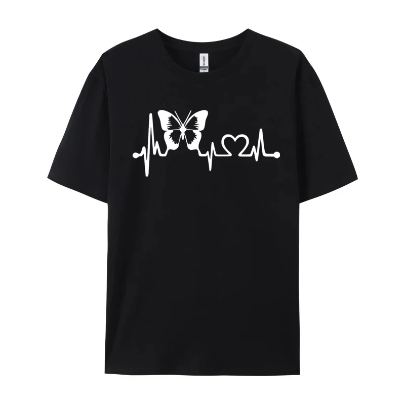 

Soul And Love T-Shirt Butterfly Heartbeat Cosie Tops Shirts Thanksgiving Day Men T Shirt Cosie Tops Shirts 2024 New