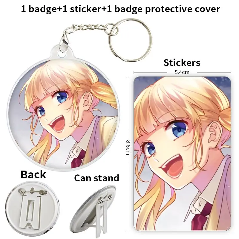 Narumi Sena Game Anime Character Soft Button Badge Brooch anchor Peripherals Pin Cosplay Backpack Decoration Lapel