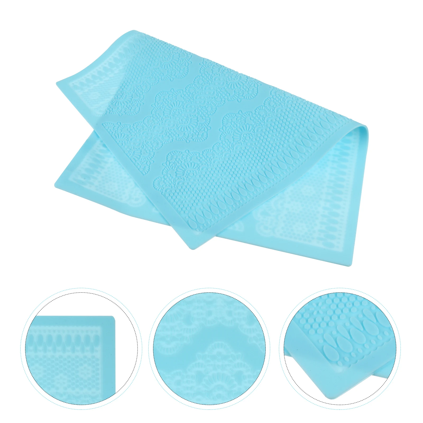

Silicone Mat Lace Fondant Kitchen Baking Chocolate Embossed Decorations Food Grade Flexible Cake Lace Fondant