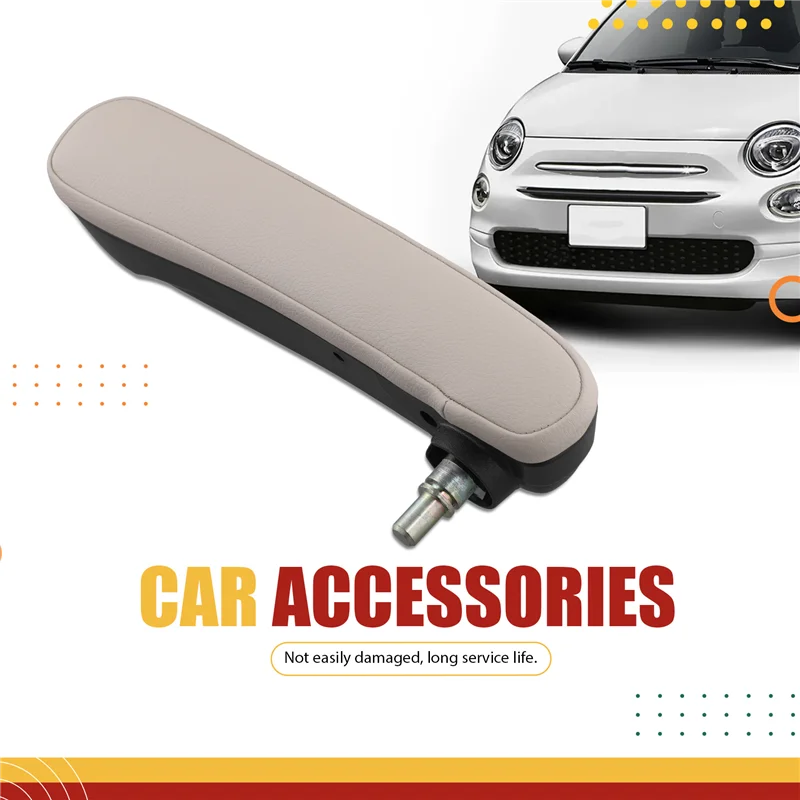 

A73X-Inboard Seat Armrest Car Front Seat Armrest 6BV31KRLAA Left Inboard For FIAT 500 16-19