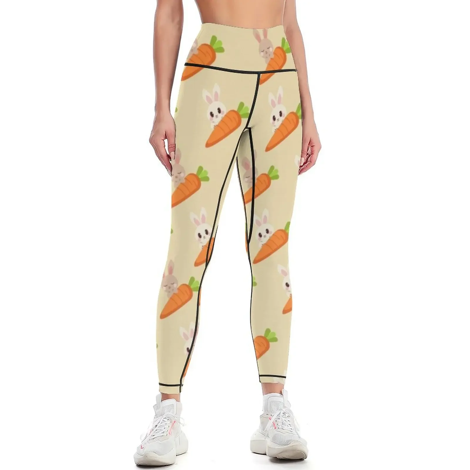 Bunny art Leggings sports tennis for Women's sports for fitness Women's fitness Womens Leggings