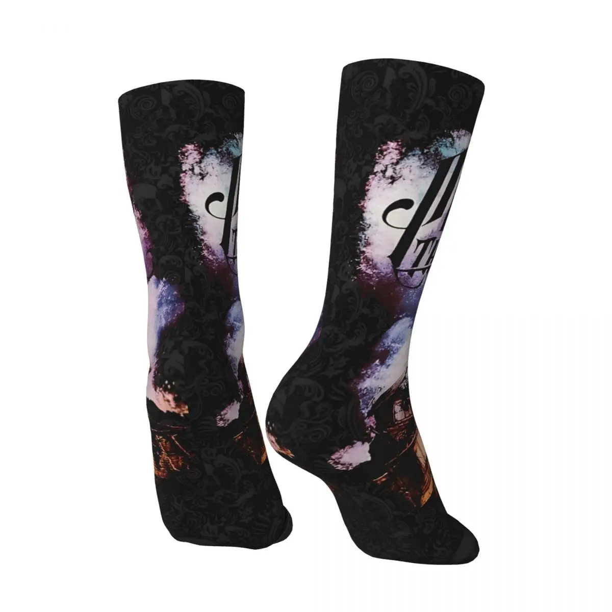 Retro Remove Men's compression Socks Unisex Pierce The Veil Street Style Pattern Printed Novelty Crew Sock