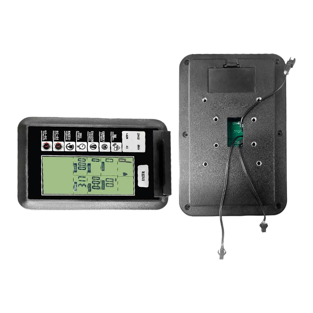 Calorie Tracking Speedometer Fitness White Bike Monitor Kilometer Unit Only Plastic Housing Requires 2 AA Batteries