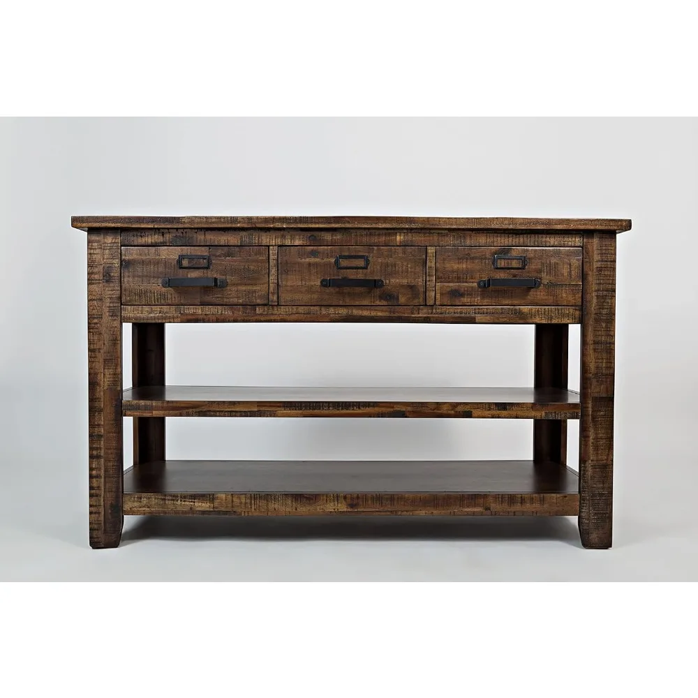 Cannon Valley Rustic Industrial Media Console Table  console table for living room  armarios de salón