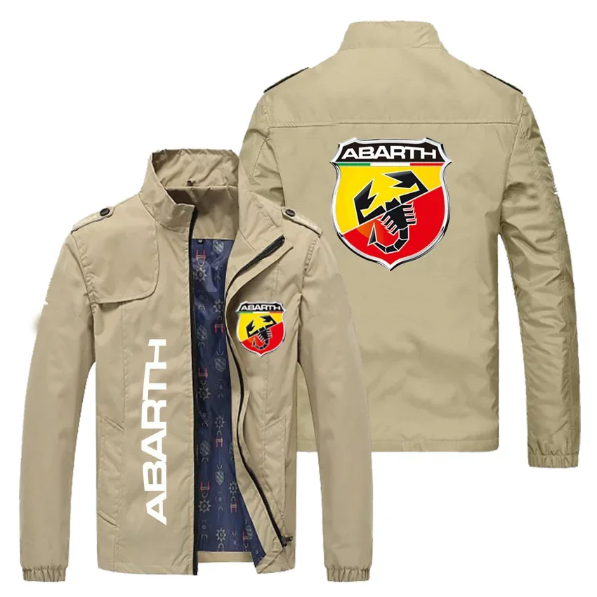 2023 NEW Spring Autumn Men ABARTH LOGO giacche popolare stampato casual fashion loose biker jacket Men street baseball uniform