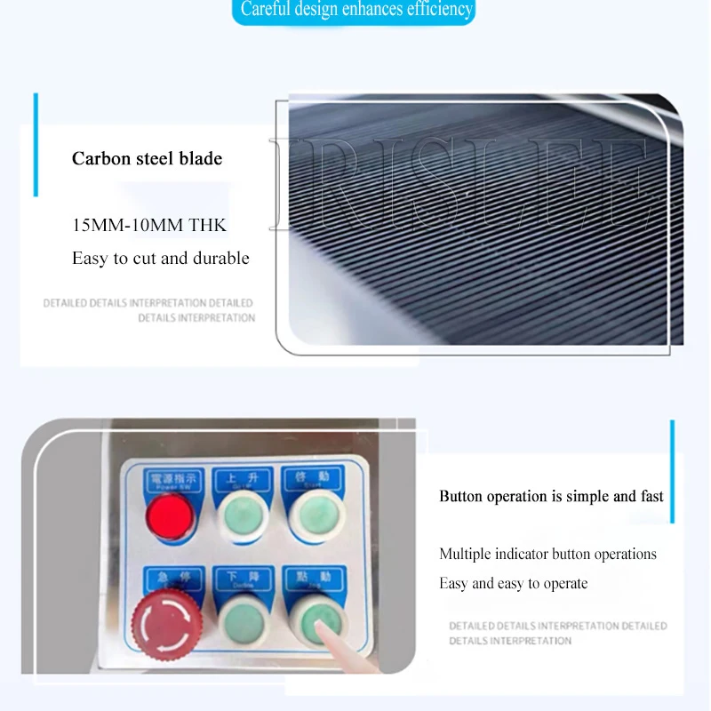 Electric Multi-Function Oblique Cutting Fish Fillet Machine Commercial Ham and Pig Liver Slicer