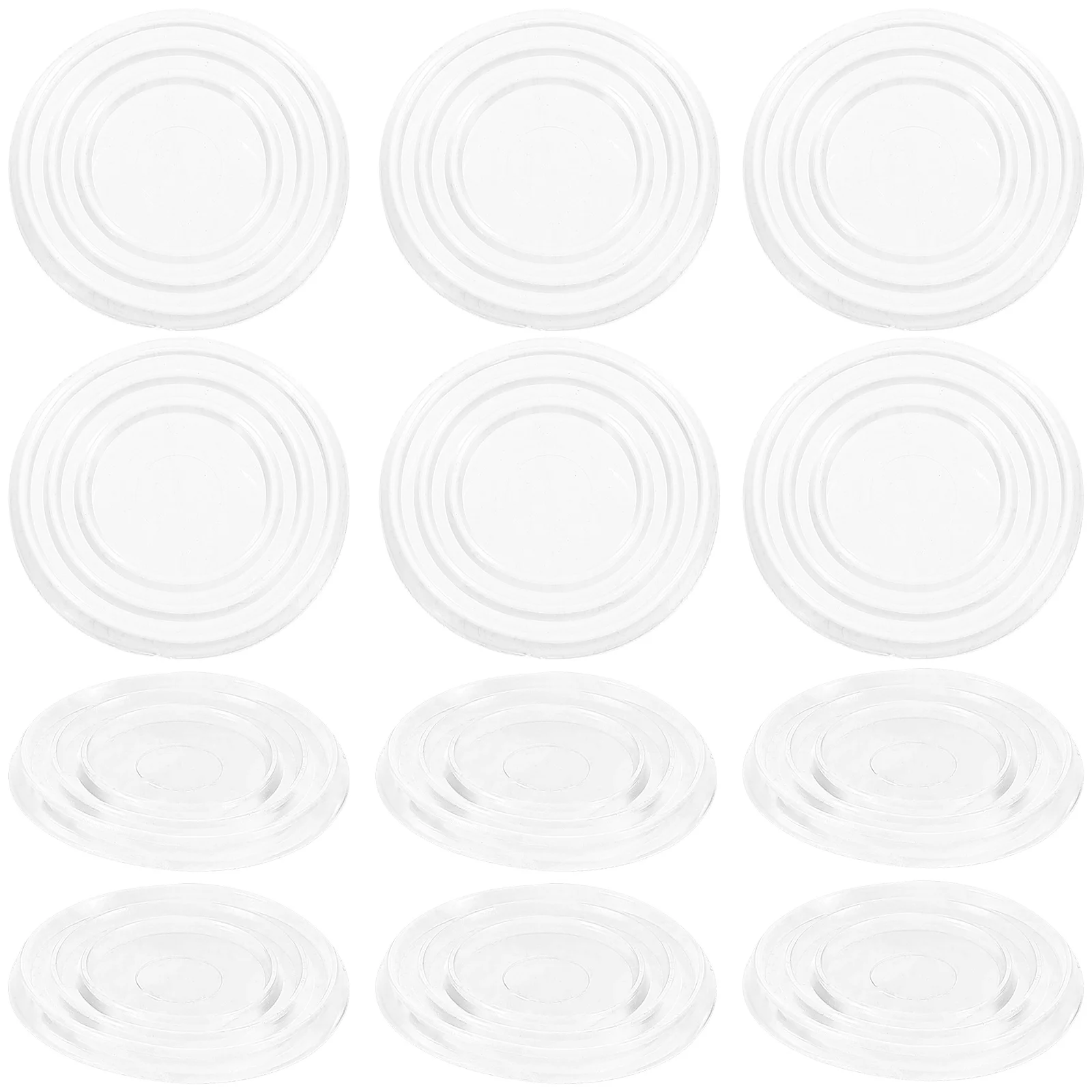 25 Pcs Anti-slip Rubber Gasket Glass Table Top Bumpers Tea Suction Large Silica Gel Pad Countertop