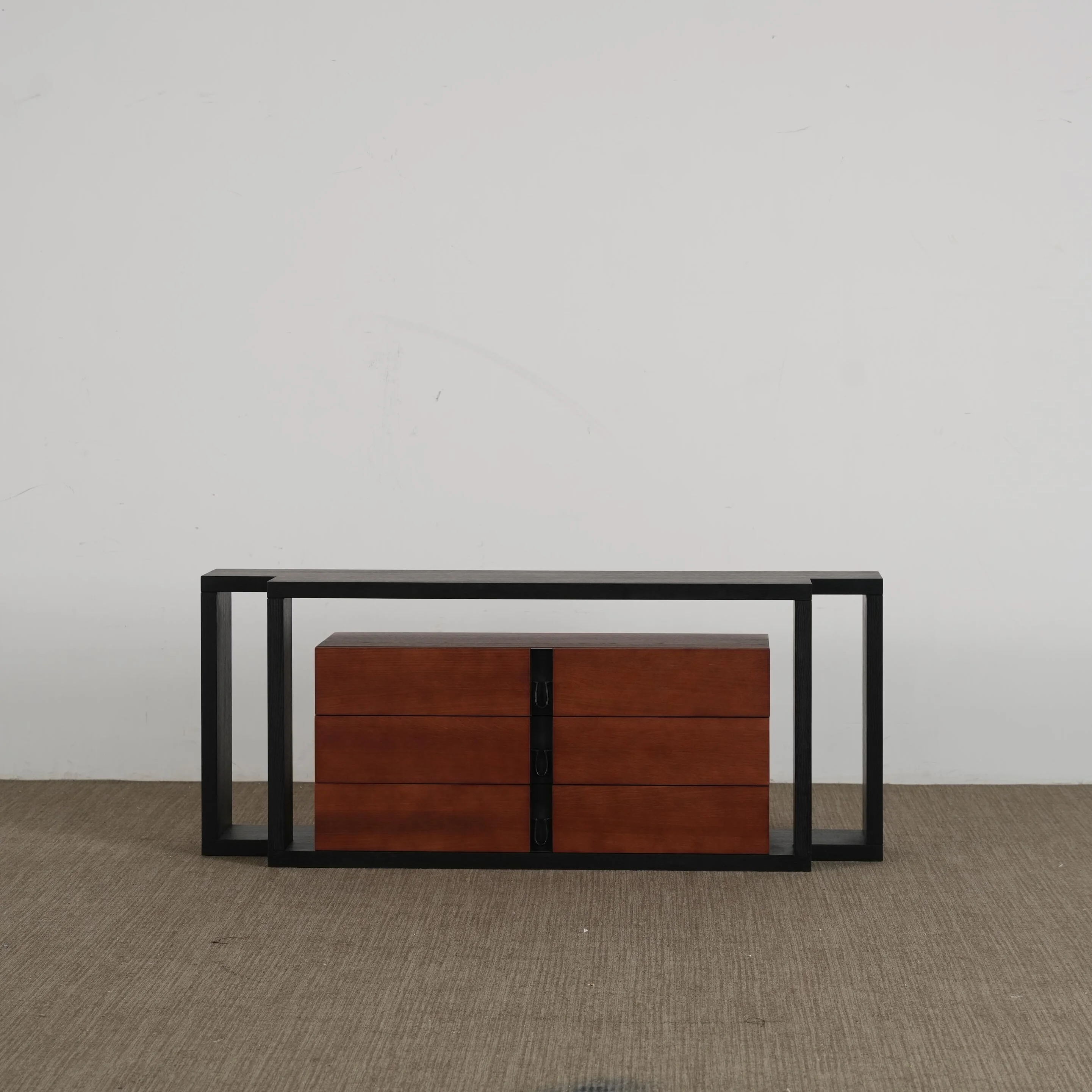 **x Factory Direct Sales Design Sense Art French Quiet Luxury High-end Sense Old Money Style Side Cabinet Can Be Customised&