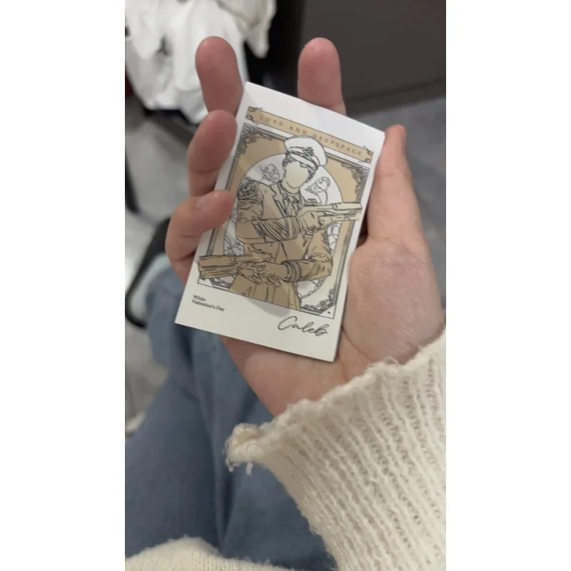 5 Stück/Packung Game Love and Deepspace Merch Fans Collection Charakter Line Art Card Xavier Zayne Rafayel Ralayo Sylus Caleb