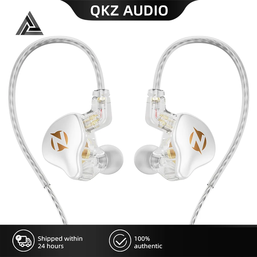The QKZ AK9 Pro wired earphones are dynamic in-ear monitor earphones with a detachable 2-pin cable and HiFi stereo bass.
