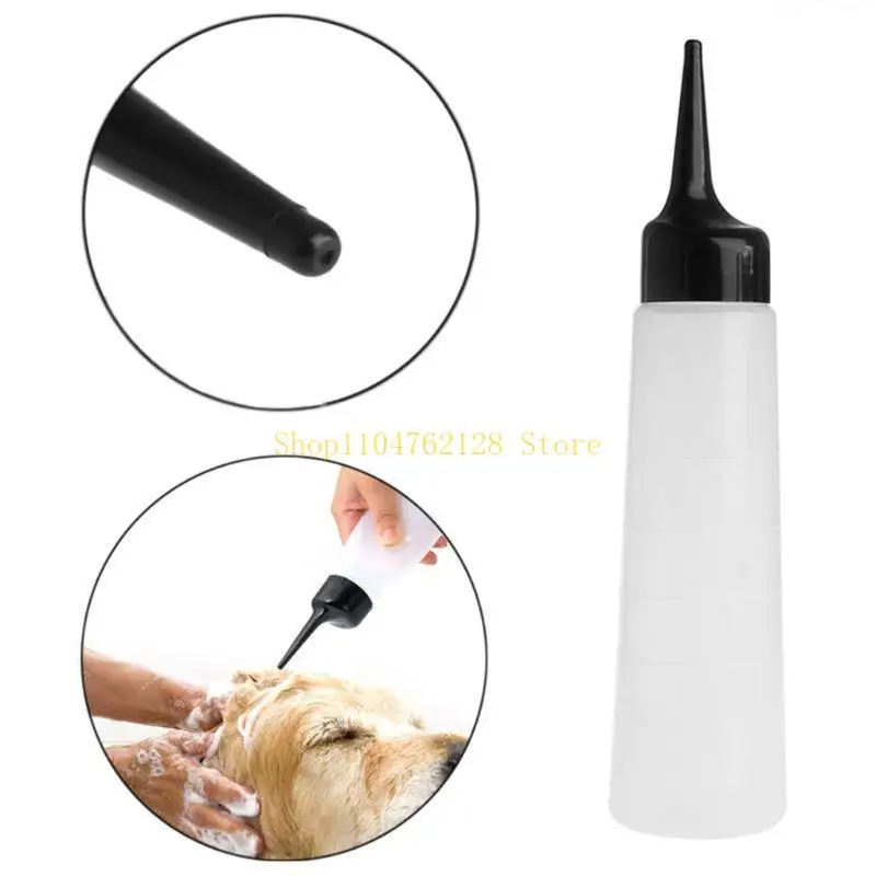 150ML Pet Shower Gel Dispenser Long Nozzle Plastic Applicator Bottle Durablle best sale