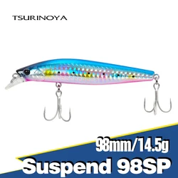 TSURINOYA STINGER 98SP Suspending Minnow 98mm 14.5g 80-130cm Long Casting Fishing Lure Seabass Artificial Hard Baits Jerkbait