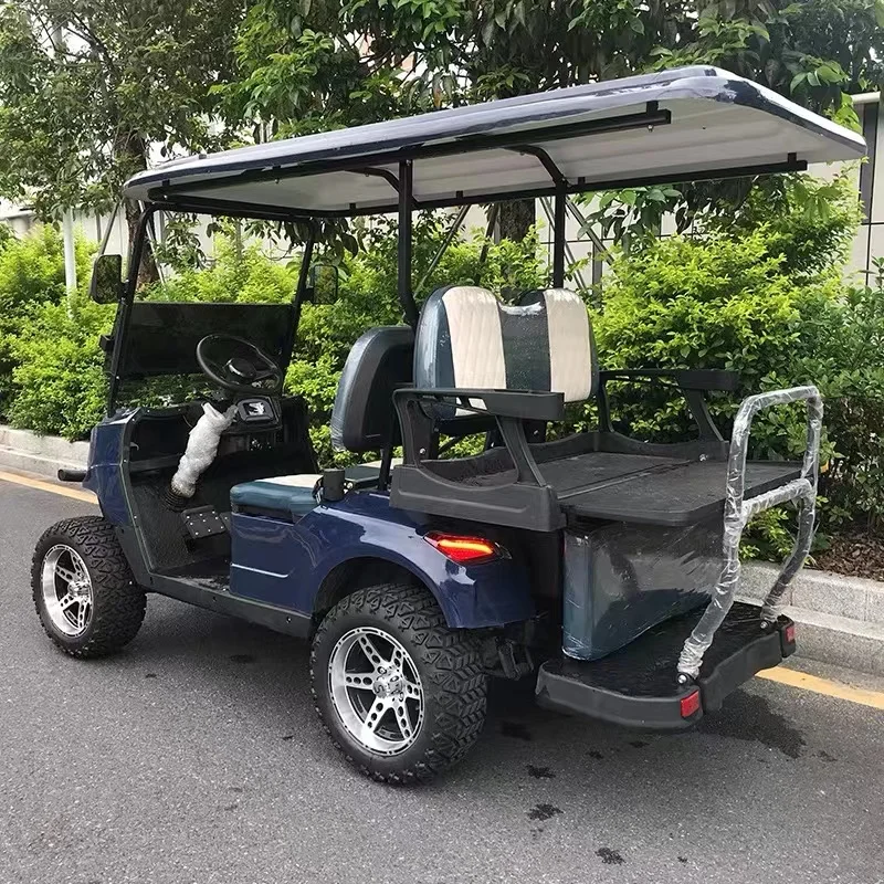 New Energy Electric Four-Wheeler Small Household Battery Car New 4-Seater Electric Golf Cart With Large Storage Compartment