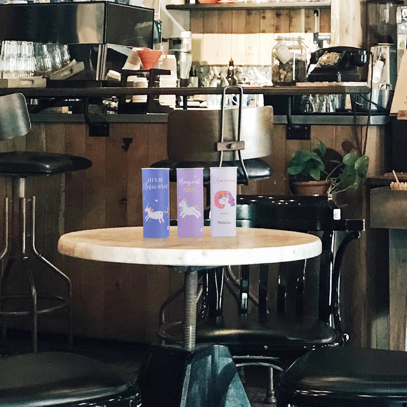 

3pcs Cartoon Printing Napkins Unicorn Travel Party Decorative Tissue Paper Cylinder Boxes Table Cloth Safe Skin Friendly Animal