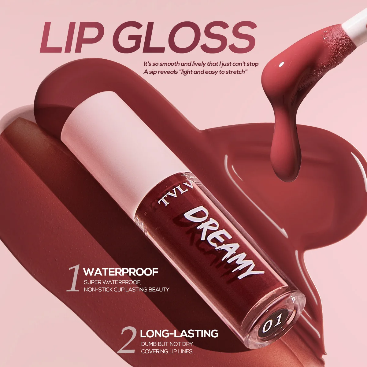 Set di 10 Colori per Labbra da Sogno, Finitura Opaca Satinata, Lucidalabbra Impermeabile e Resistente al Sudore in Confezione Regalo