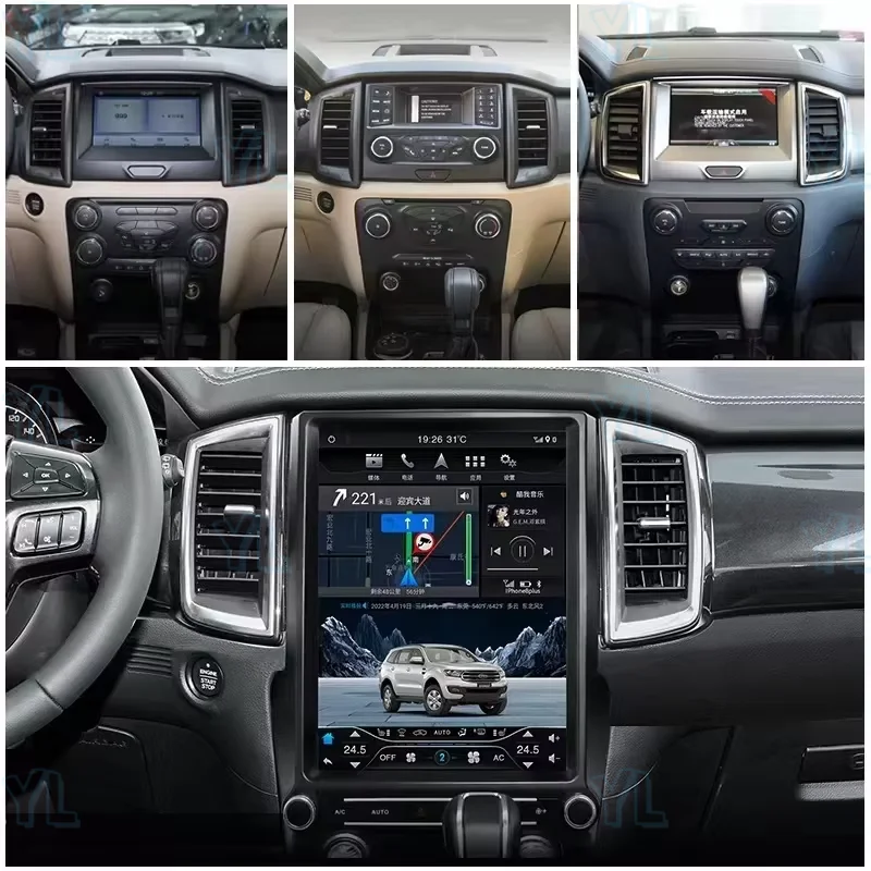 

Android 14 для Ford Ranger Everest F550 2016-2022 Радио GPS-навигация Carplay Радио головное устройство Автомобильный плеер Мультимедийный Carplay