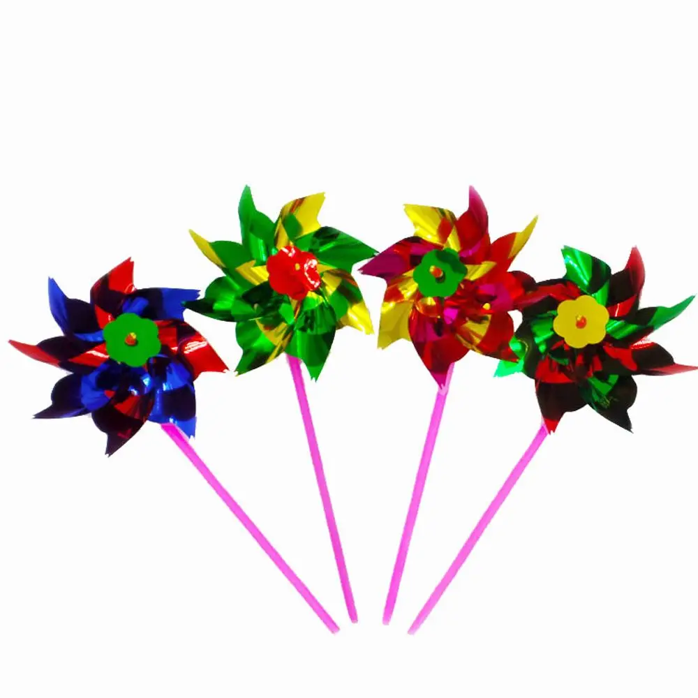Creatieve windmolen buiten tuin tuin decor zelfmontage pinwheel windmolen plastic dunne windmolen spinner pinwheel