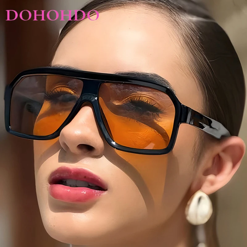 

Vintage Oversized Punk Pilot Women Sunglasses Luxury Brand Designer Men Sunglass Outdoor Sports Drive Travel Shade Goggles UV400
