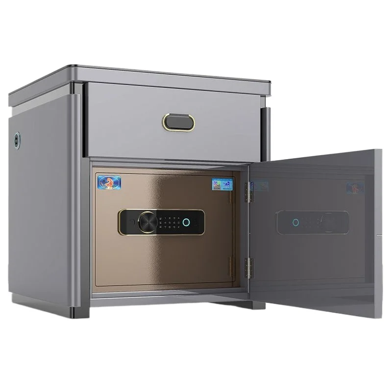 

Умная беспроводная прикроватная тумбочка. Современная простая беспроводная зарядка. Замок по отпечатку пальца. Умный сейф.