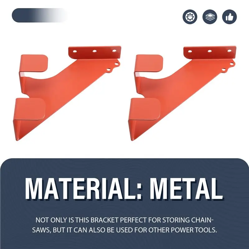 AB08-Heavy Duty For Chainsaw Wall Mount 3 In 1 Holder Chain Saw Hanger For Chainsaw Accessories And Tools