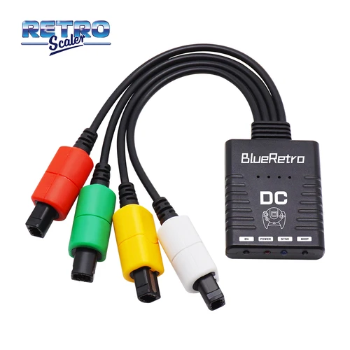 Adaptador de controlador inalámbrico RetroScaler BlueRetro para consola SEGA DreamCast a PS3 PS4 PS5 8bitdo Switch Pro WiiU