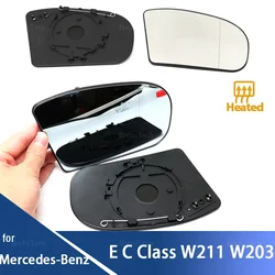 For Mercedes-Benz E-class C-class C E Class W211 W203 Accessories Side Rearview Heated Mirror Glass