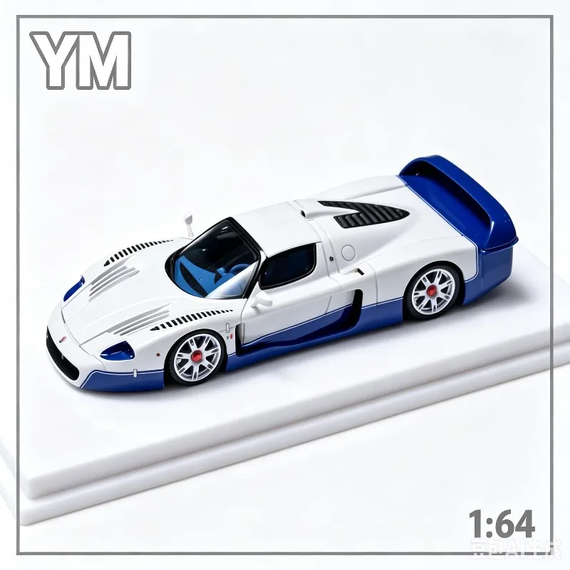 YM model 1:64 Maserati, high-end static resin car model, male gift, adult collectible ornament, holiday creative gift.