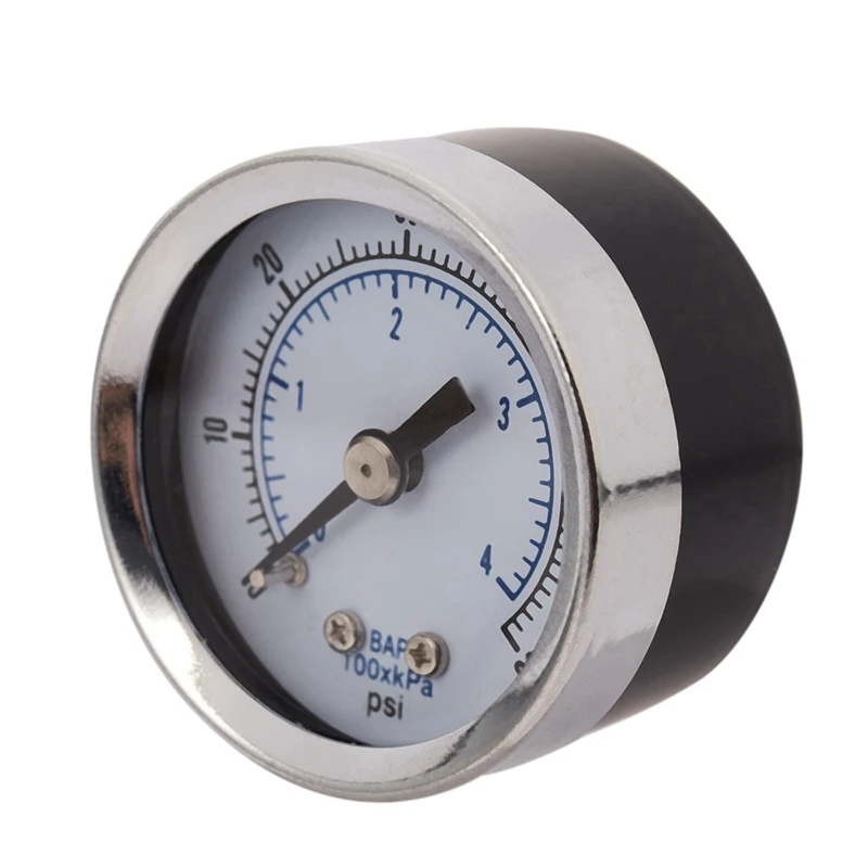 2X Ts-Z51 0-60Psi Pressure Gauge 40Mm 1/8 Inch Npt Mini Pressure Gauge Air Compressor Hydraulic Vacuum Gauge Manometer