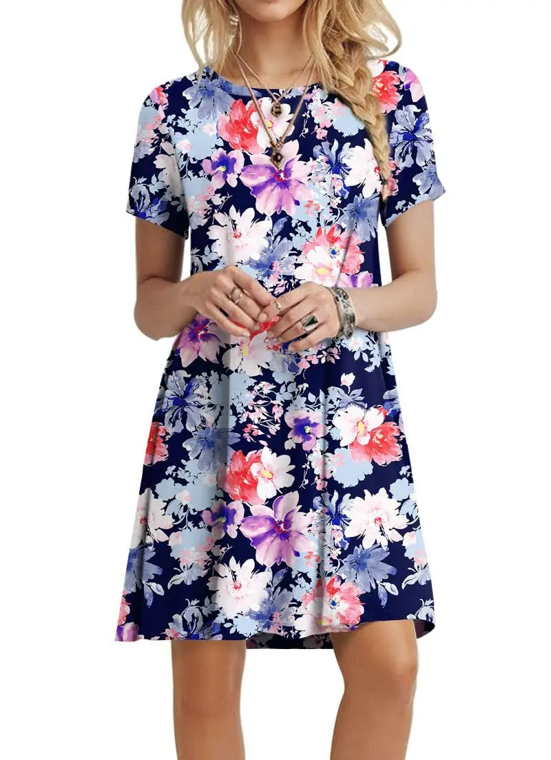 

Модные женские мини-платья с цветочным узором, летнее платье с коротким рукавом и 3d принтом, уличное женское платье с цветочным принтом 3XL, повседневное платье больших размеров