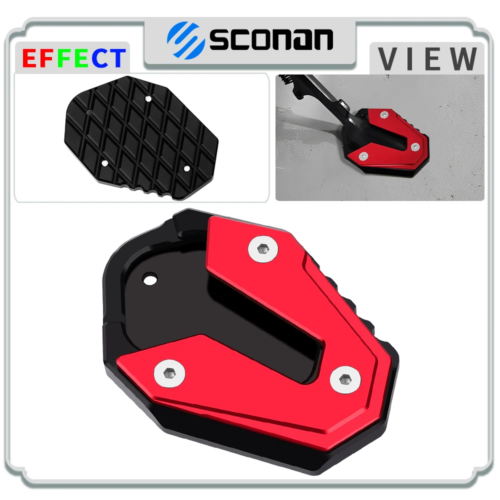 

For Honda REBEL1100 Rebel 1100 2020 2021 2022 2023 Motorcycle Accessories CNC Aluminum Kickstand Side Stand Extension Pad Plate