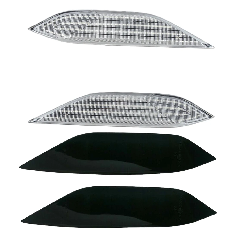 2x LED Fender light side light Turn signal light indicator warning light Suitable for Hummer H3 H3T H2 Dynamic Side Marker Light